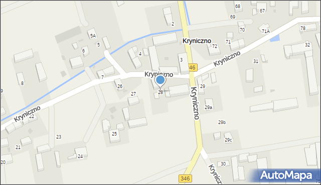 Kryniczno, Kryniczno, 28, mapa Kryniczno