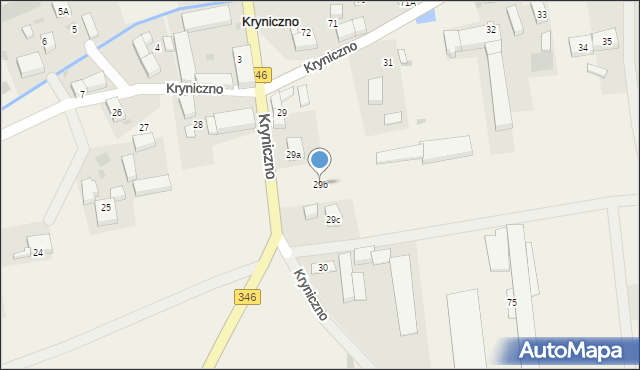 Kryniczno, Kryniczno, 29b, mapa Kryniczno