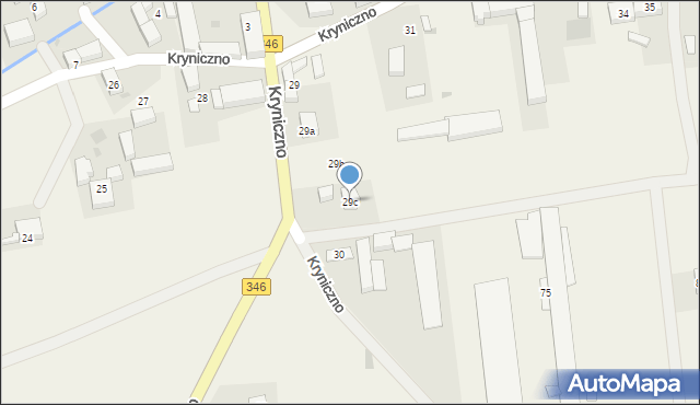 Kryniczno, Kryniczno, 29c, mapa Kryniczno