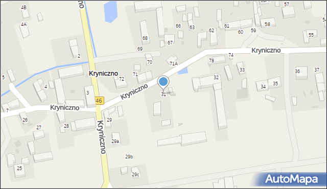 Kryniczno, Kryniczno, 31, mapa Kryniczno