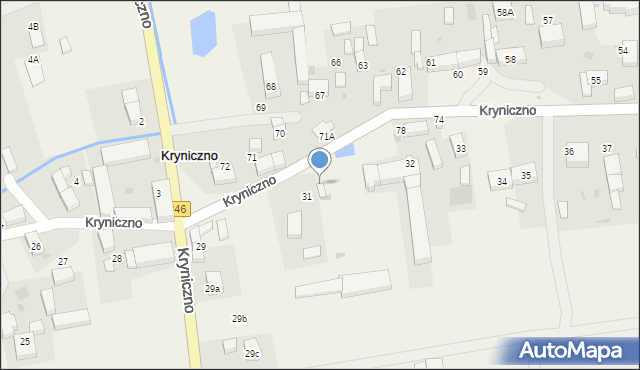 Kryniczno, Kryniczno, 32A, mapa Kryniczno