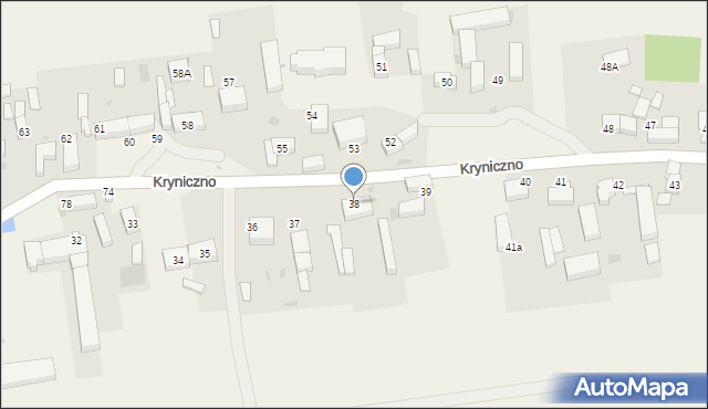 Kryniczno, Kryniczno, 38, mapa Kryniczno