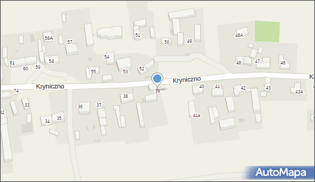 Kryniczno, Kryniczno, 39, mapa Kryniczno