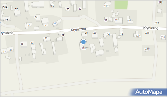 Kryniczno, Kryniczno, 41a, mapa Kryniczno