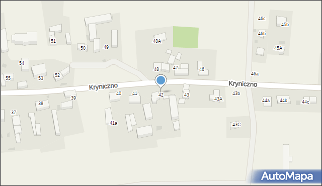 Kryniczno, Kryniczno, 42, mapa Kryniczno