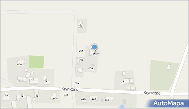 Kryniczno, Kryniczno, 45b, mapa Kryniczno