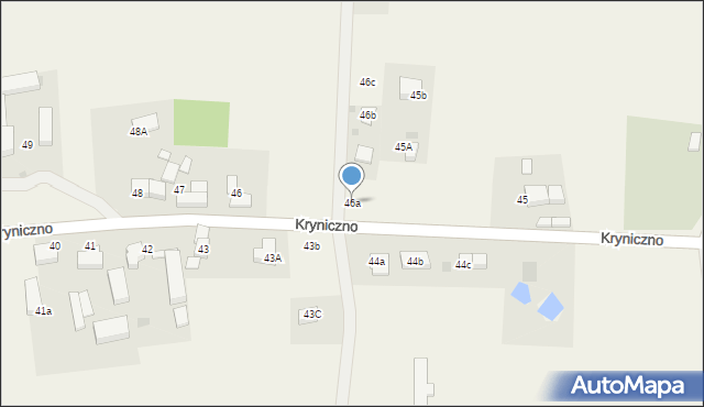 Kryniczno, Kryniczno, 46a, mapa Kryniczno