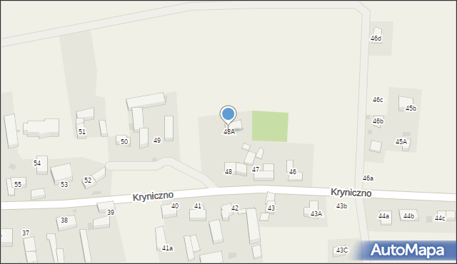 Kryniczno, Kryniczno, 48A, mapa Kryniczno