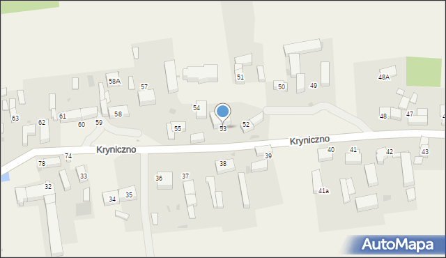 Kryniczno, Kryniczno, 53, mapa Kryniczno