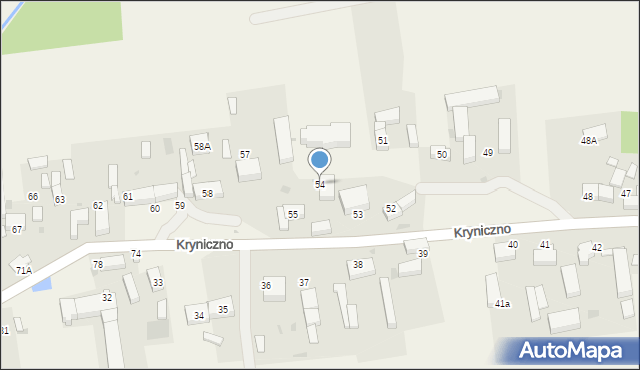 Kryniczno, Kryniczno, 54, mapa Kryniczno