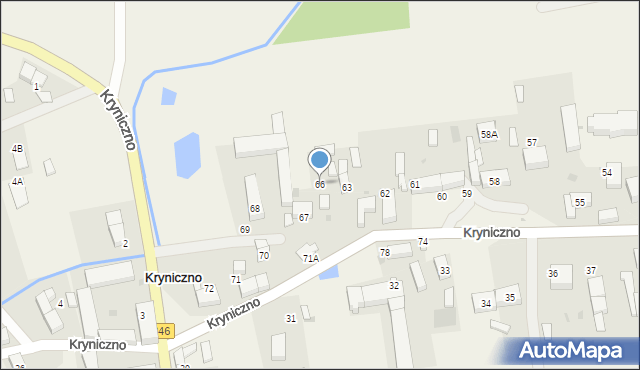 Kryniczno, Kryniczno, 66, mapa Kryniczno