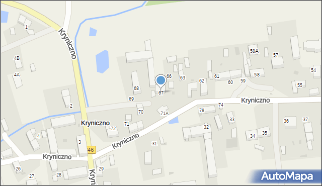 Kryniczno, Kryniczno, 67, mapa Kryniczno