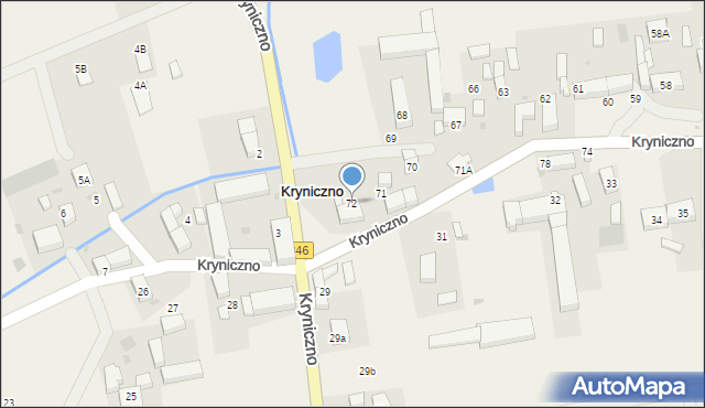 Kryniczno, Kryniczno, 72, mapa Kryniczno