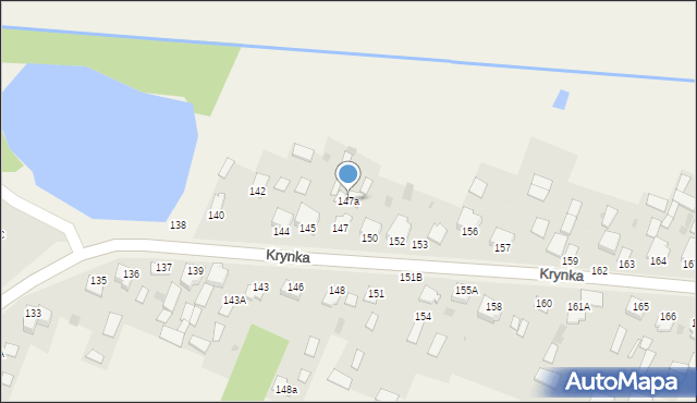 Krynka, Krynka, 147a, mapa Krynka