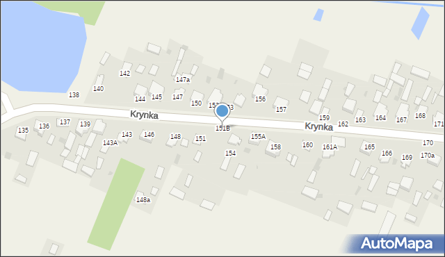 Krynka, Krynka, 151B, mapa Krynka