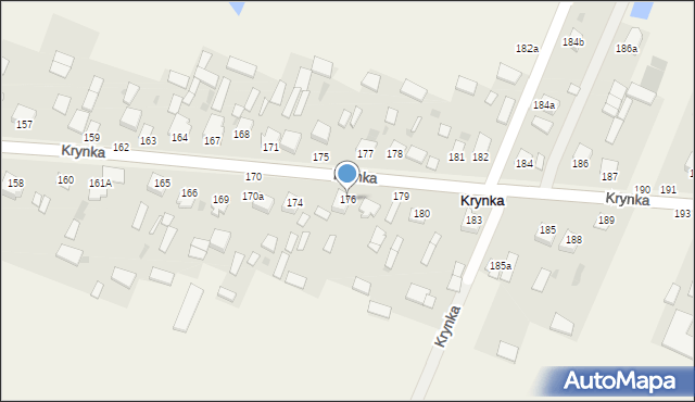 Krynka, Krynka, 176, mapa Krynka