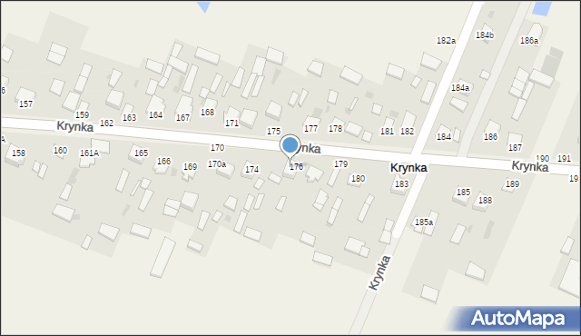 Krynka, Krynka, 176a, mapa Krynka