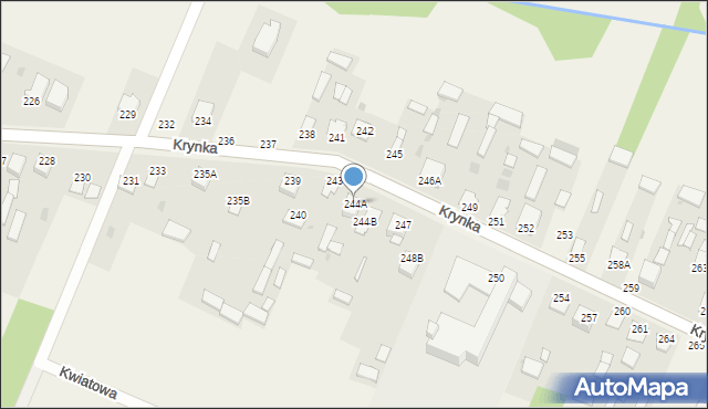 Krynka, Krynka, 244A, mapa Krynka