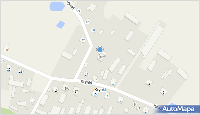 Krynki, Krynki, 16, mapa Krynki