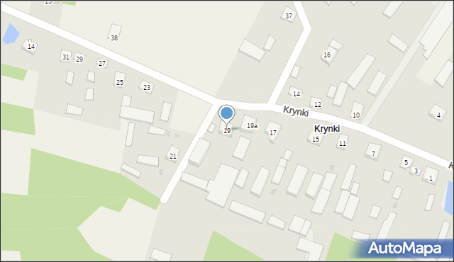 Krynki, Krynki, 19, mapa Krynki
