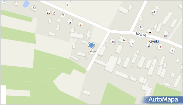 Krynki, Krynki, 21, mapa Krynki