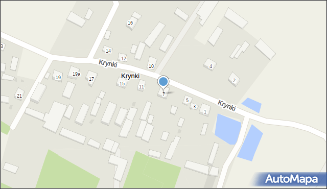 Krynki, Krynki, 7, mapa Krynki