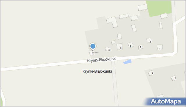 Krynki-Białokunki, Krynki-Białokunki, 11, mapa Krynki-Białokunki