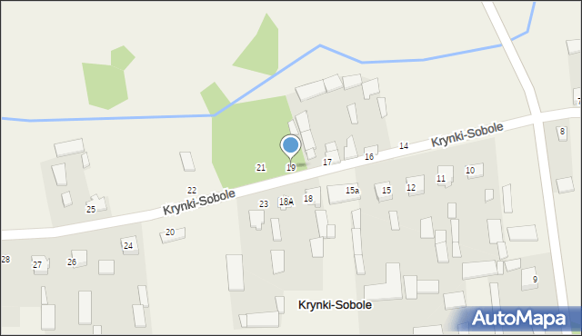 Krynki-Sobole, Krynki-Sobole, 19, mapa Krynki-Sobole