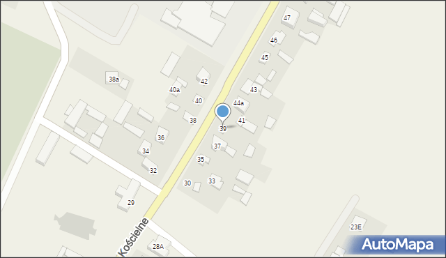 Krypno Kościelne, Krypno Kościelne, 39, mapa Krypno Kościelne