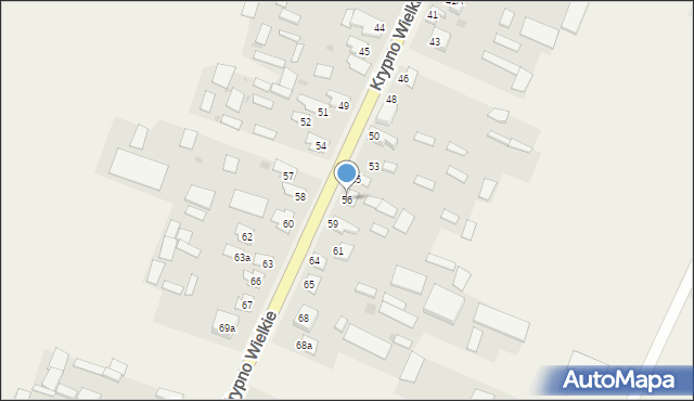 Krypno Wielkie, Krypno Wielkie, 56, mapa Krypno Wielkie