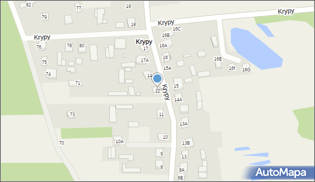 Krypy, Krypy, 12, mapa Krypy