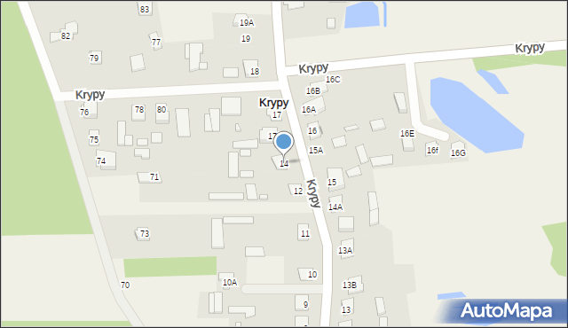 Krypy, Krypy, 14, mapa Krypy