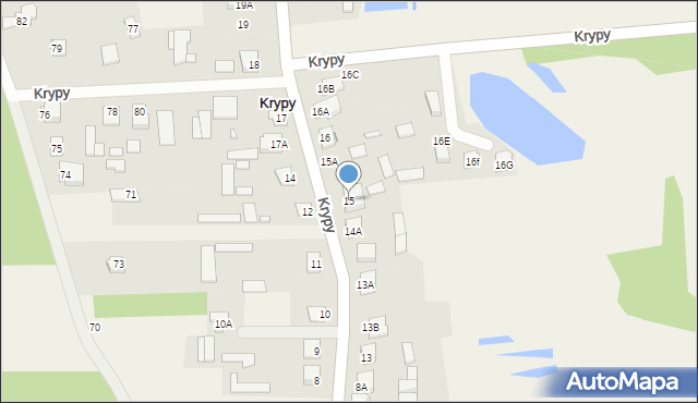 Krypy, Krypy, 15, mapa Krypy