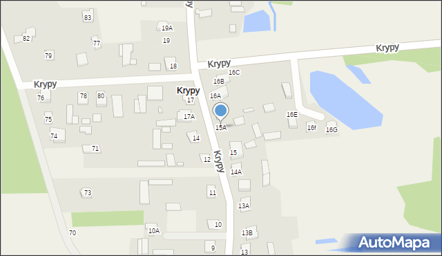 Krypy, Krypy, 15A, mapa Krypy