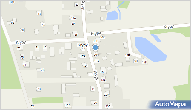 Krypy, Krypy, 16, mapa Krypy