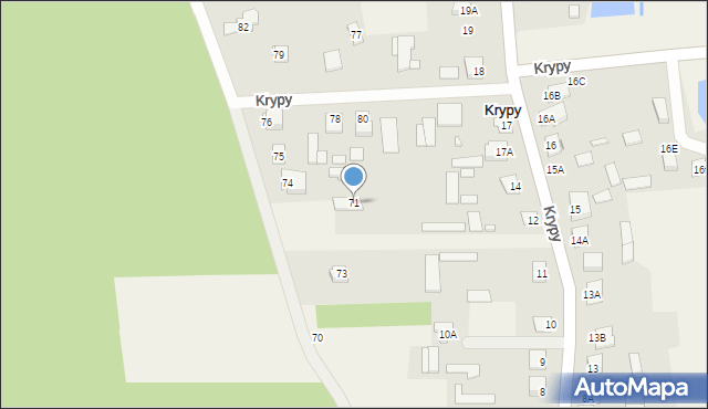 Krypy, Krypy, 71, mapa Krypy