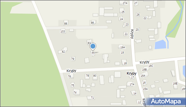 Krypy, Krypy, 77, mapa Krypy