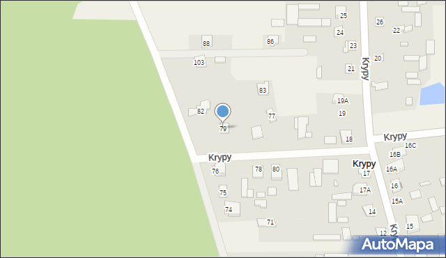 Krypy, Krypy, 79, mapa Krypy