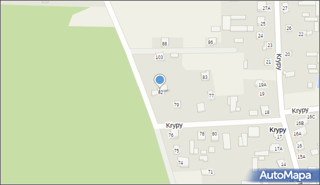 Krypy, Krypy, 82, mapa Krypy