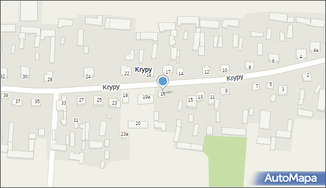 Krypy, Krypy, 16, mapa Krypy