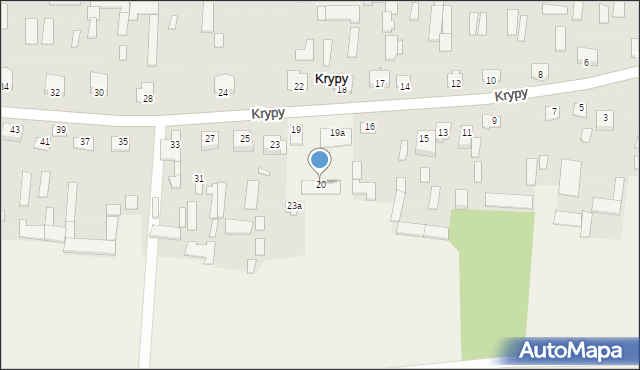 Krypy, Krypy, 20, mapa Krypy