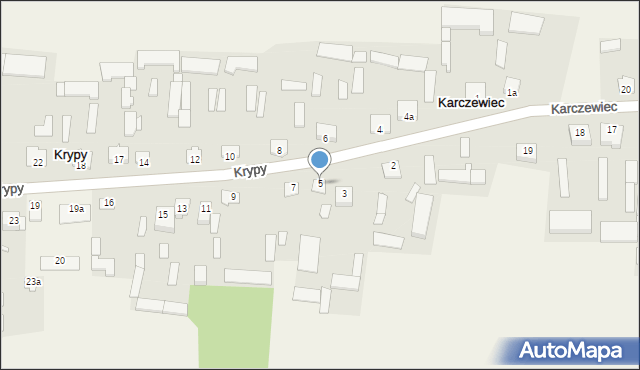 Krypy, Krypy, 5, mapa Krypy