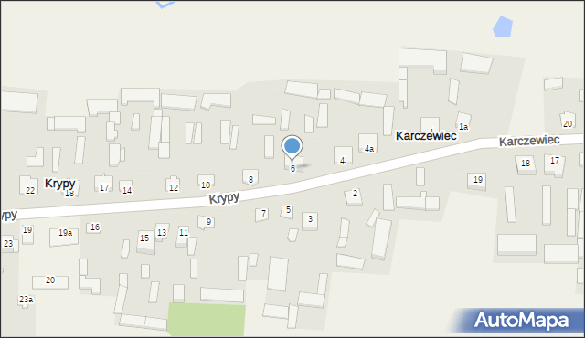 Krypy, Krypy, 6, mapa Krypy