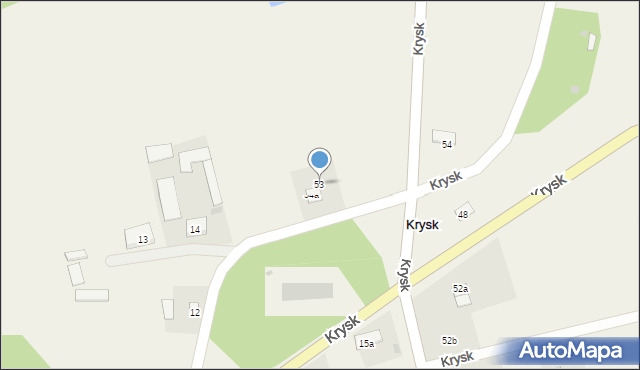 Krysk, Krysk, 53, mapa Krysk