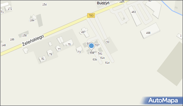 Kryspinów, Kryspinów, 539, mapa Kryspinów