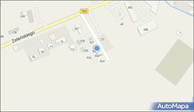 Kryspinów, Kryspinów, 542, mapa Kryspinów