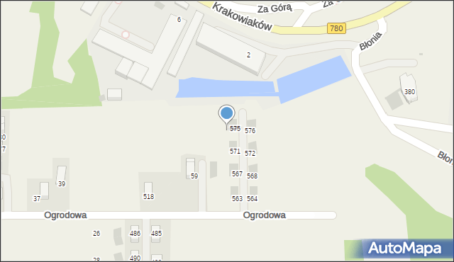 Kryspinów, Kryspinów, 577, mapa Kryspinów