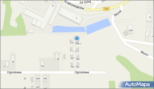 Kryspinów, Kryspinów, 578, mapa Kryspinów