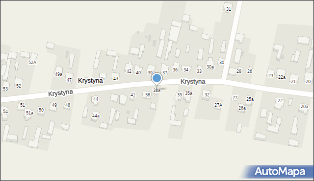 Krystyna, Krystyna, 38a, mapa Krystyna