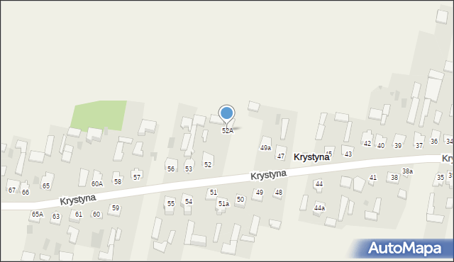 Krystyna, Krystyna, 52A, mapa Krystyna